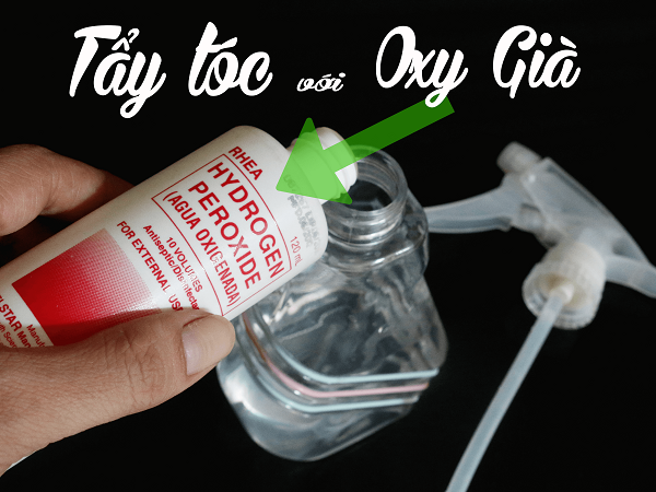 Tẩy màu tóc bằng oxy già