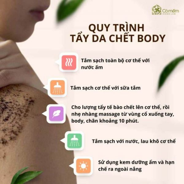 các bước tẩy tế bào chết body