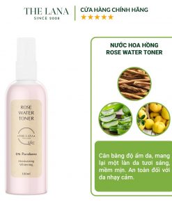 Toner Rose Water giúp dưỡng ẩm, se khít lỗ chân lông và cân bằng độ pH