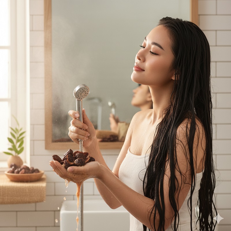 Lợi ích khi gội đầu bằng bồ kết
