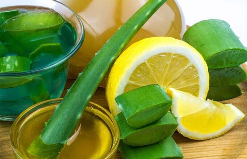 Mặt nạ trắng da tự nhiên không bắt nắng từ chanh và nha đam