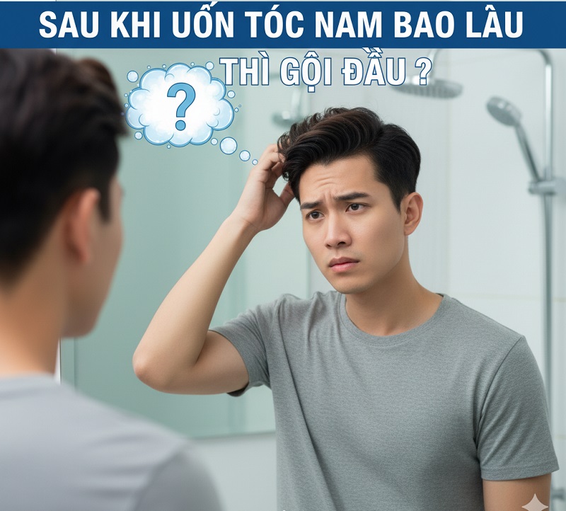 Sau khi uốn tóc nam bao lâu thì gội đầu