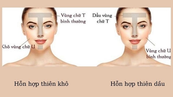 Sự khác nhau giữa 2 loại da vừa dầu vừa khô