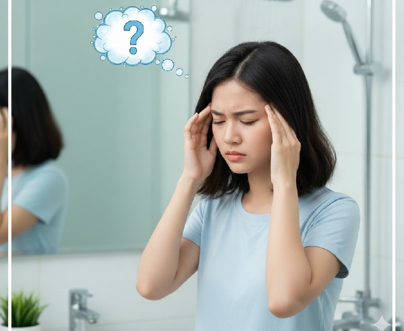 Đau đầu có nên gội đầu không?