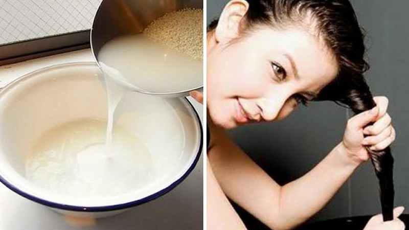Gội đầu bằng nước vo gạo đúng cách