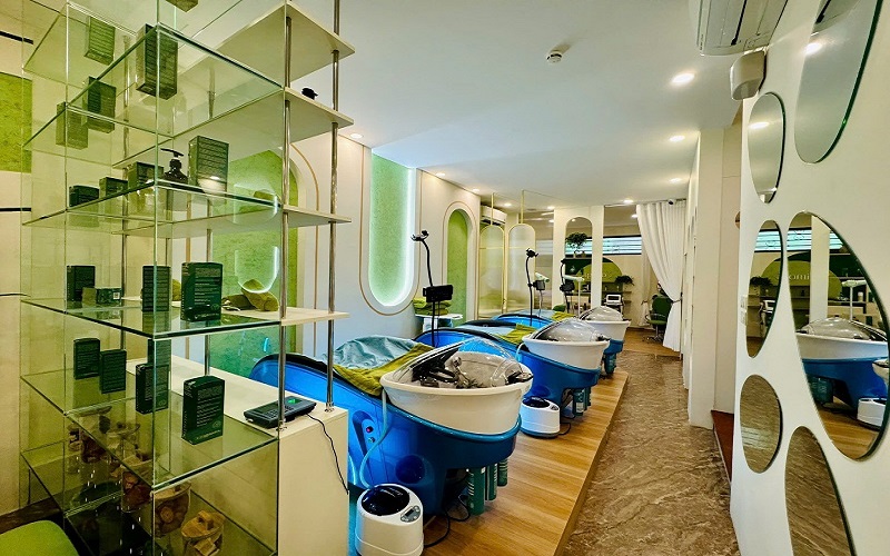 Máy gội đầu tự động được trang bị tại các salon hiện đại