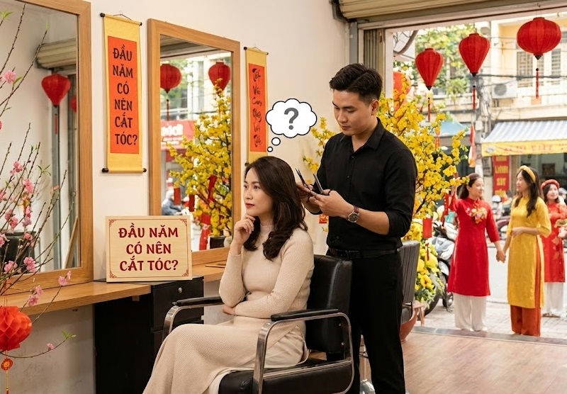 Đầu năm có nên cắt tóc?