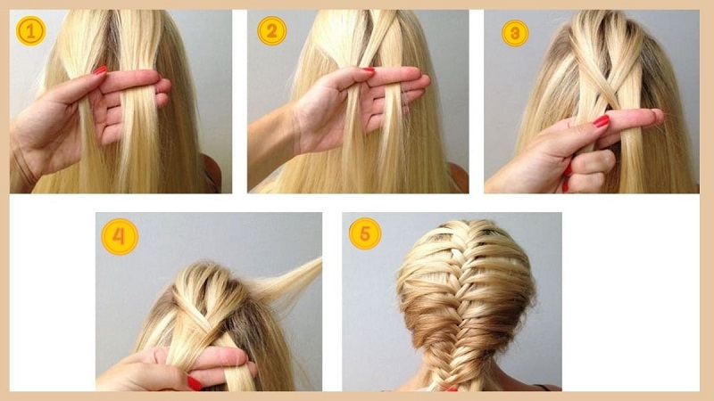 Kiểu tết tóc xương cá đẹp mắt