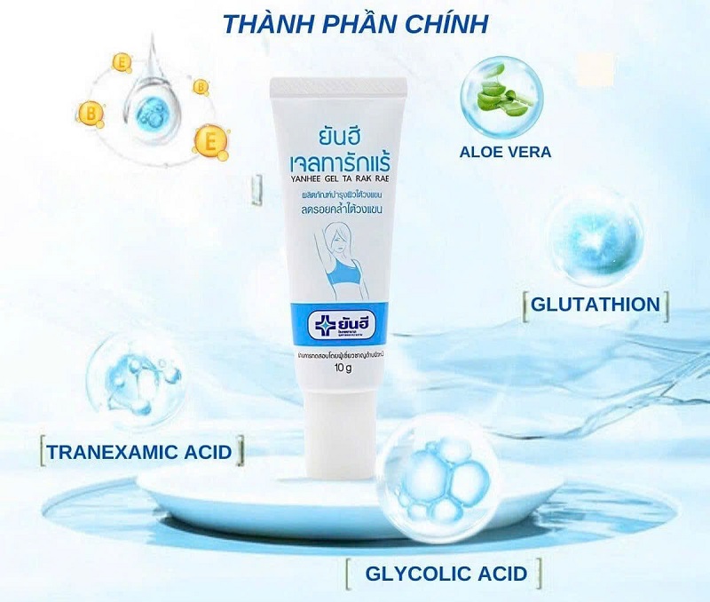 Thành phần kem trị thâm nách Yanhee