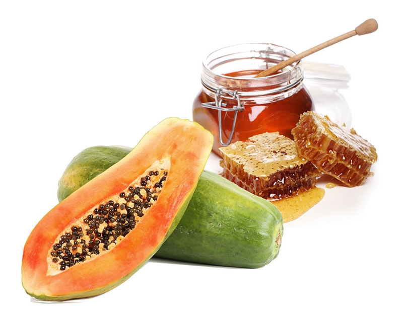 Mặt nạ đu đủ và mật ong